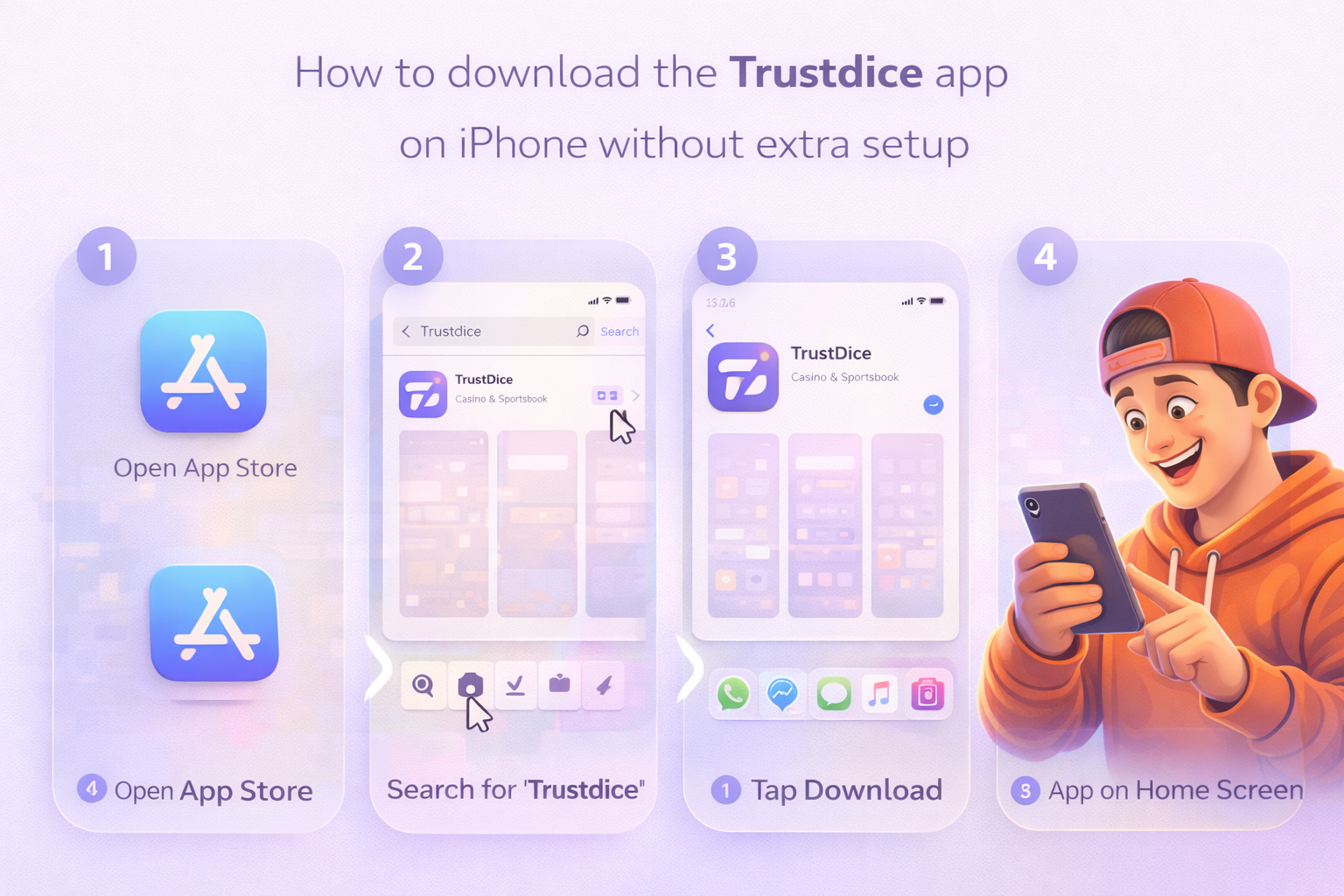 Скачати TrustDice на iPhone — встановлення додатка Trustdice casino через App Store